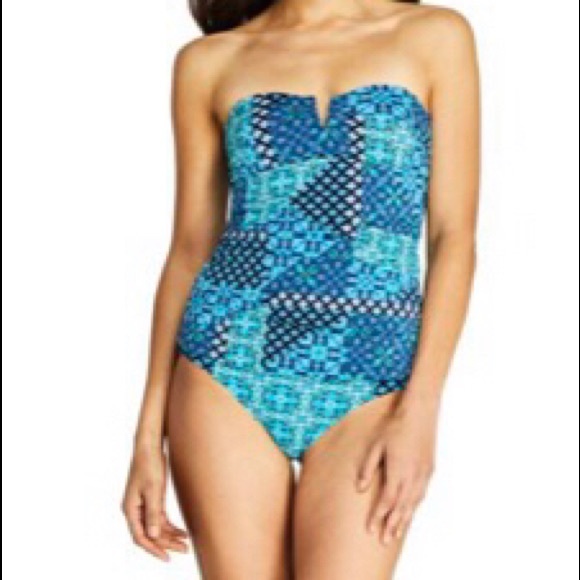 Lands’ End Bandeau tankini top - Picture 8 of 8